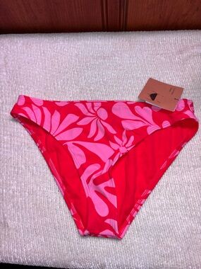 Pink & Red Floral Bikini Bottom